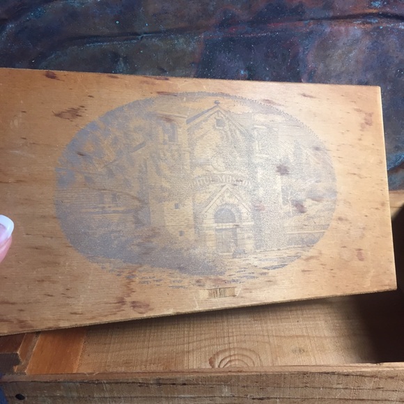 Paul Masson vineyards vintage wooden box slide top - Picture 2 of 6